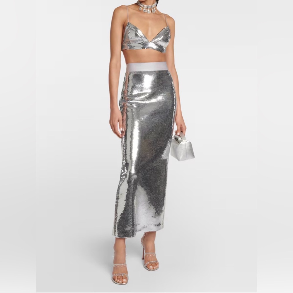 Alex Perry Denton sequin-embellished maxi skirt